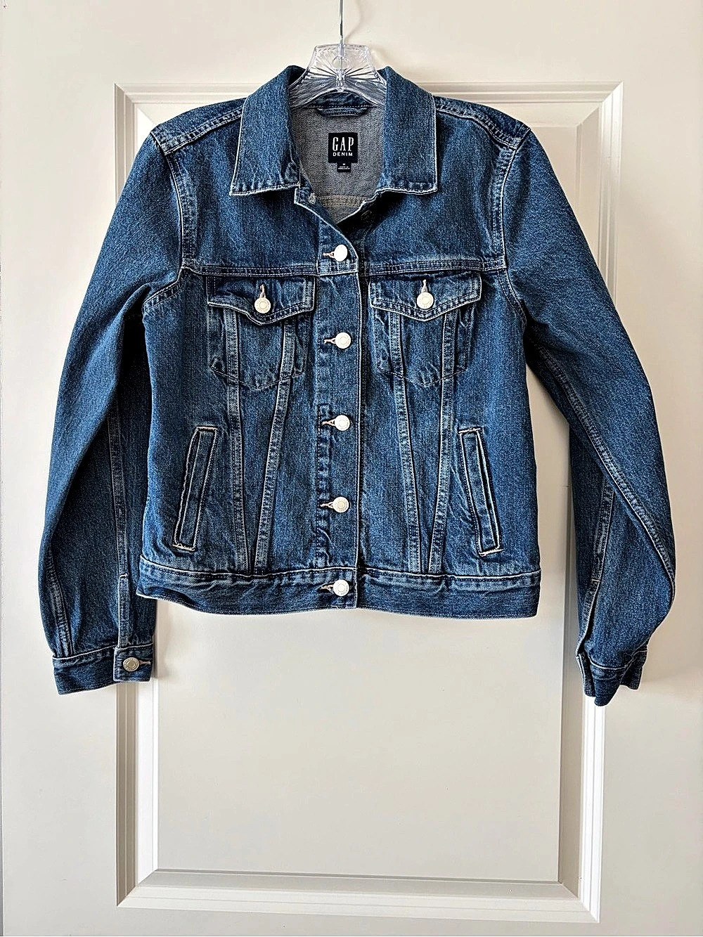 Gap Classic Denim Jacket Blue Size Medium
